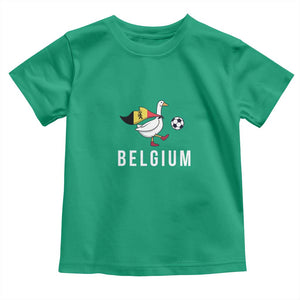 Belgium Football Toddler T Shirt Silly Goose Soccer Fan Support