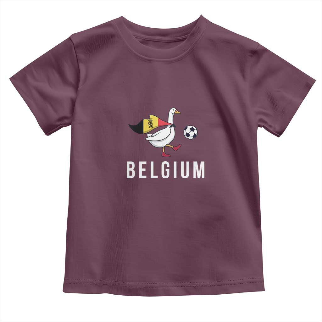 Belgium Football Toddler T Shirt Silly Goose Soccer Fan Support