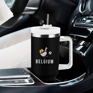 Belgium Football Tumbler With Handle Silly Goose Soccer Fan Support