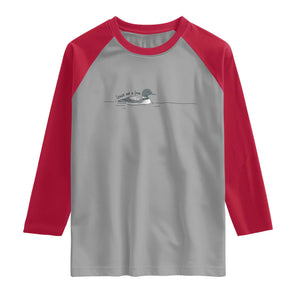 Funny Leave Me A Loon Nature Bird Lovers Raglan Shirt