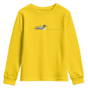 Funny Leave Me A Loon Nature Bird Lovers Youth Sweatshirt