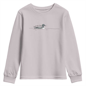 Funny Leave Me A Loon Nature Bird Lovers Youth Sweatshirt
