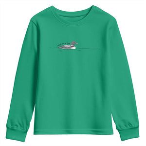 Funny Leave Me A Loon Nature Bird Lovers Youth Sweatshirt