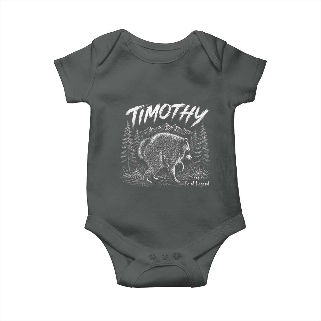 Jimothy Raccoon Seattle Feral Legend Meme Baby Onesie Cute Trash Panda Viral Animal Lover Gift