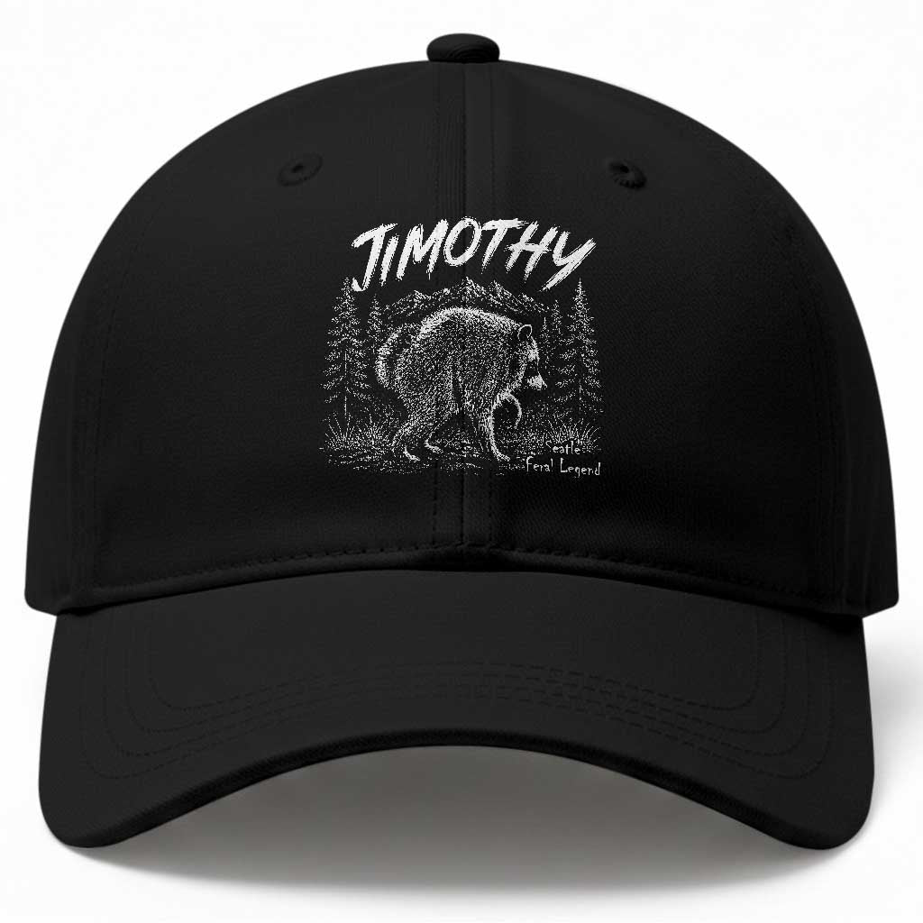 Jimothy Raccoon Seattle Feral Legend Meme Baseball Cap Cute Trash Panda Viral Animal Lover Gift