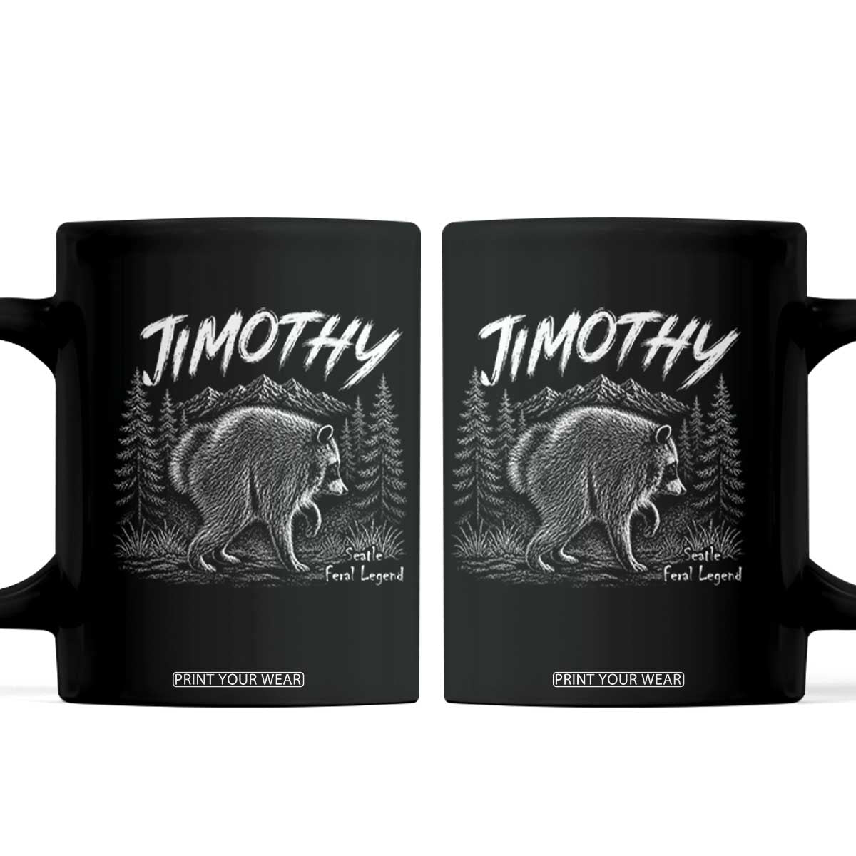 Jimothy Raccoon Seattle Feral Legend Meme Coffee Mug Cute Trash Panda Viral Animal Lover Gift