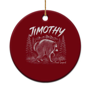Jimothy Raccoon Seattle Feral Legend Meme Ceramic Ornament Cute Trash Panda Viral Animal Lover Gift