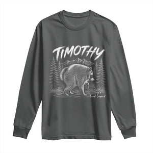 Jimothy Raccoon Seattle Feral Legend Meme Long Sleeve Shirt Cute Trash Panda Viral Animal Lover Gift