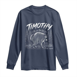 Jimothy Raccoon Seattle Feral Legend Meme Long Sleeve Shirt Cute Trash Panda Viral Animal Lover Gift
