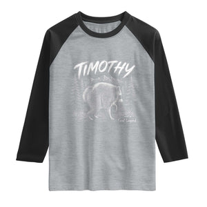 Jimothy Raccoon Seattle Feral Legend Meme Raglan Shirt Cute Trash Panda Viral Animal Lover Gift