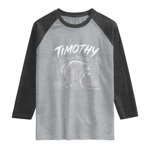 Jimothy Raccoon Seattle Feral Legend Meme Raglan Shirt Cute Trash Panda Viral Animal Lover Gift