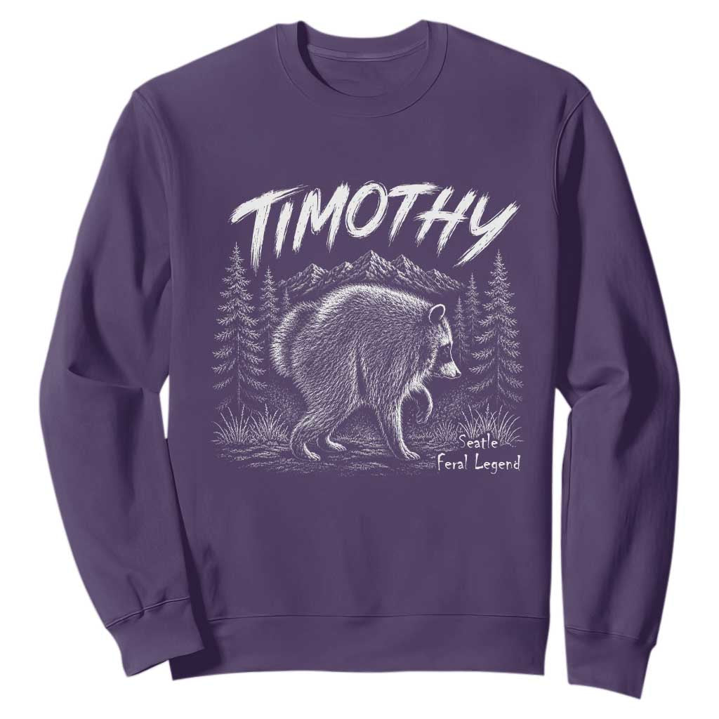 Jimothy Raccoon Seattle Feral Legend Meme Sweatshirt Cute Trash Panda Viral Animal Lover Gift