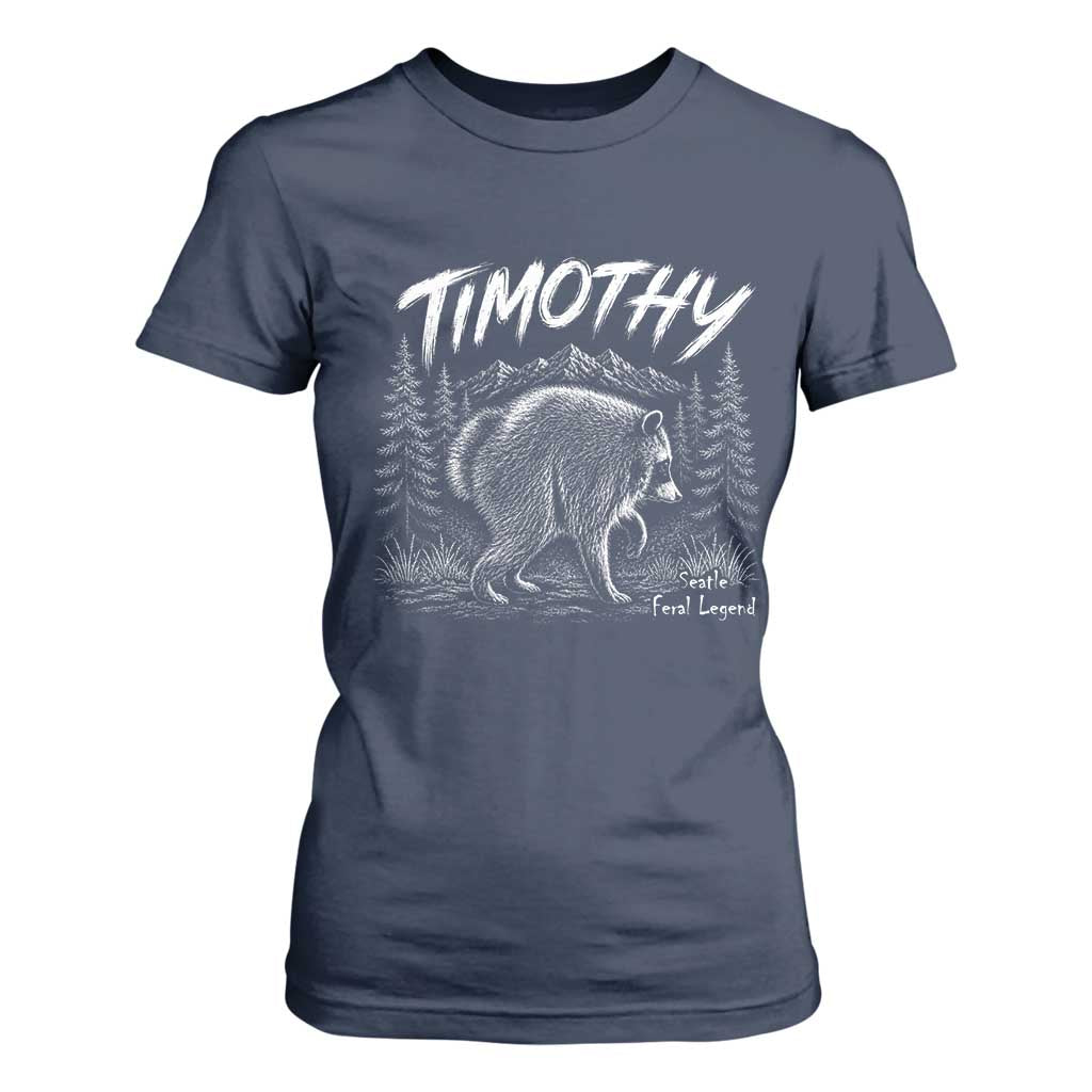 Jimothy Raccoon Seattle Feral Legend Meme T Shirt For Women Cute Trash Panda Viral Animal Lover Gift