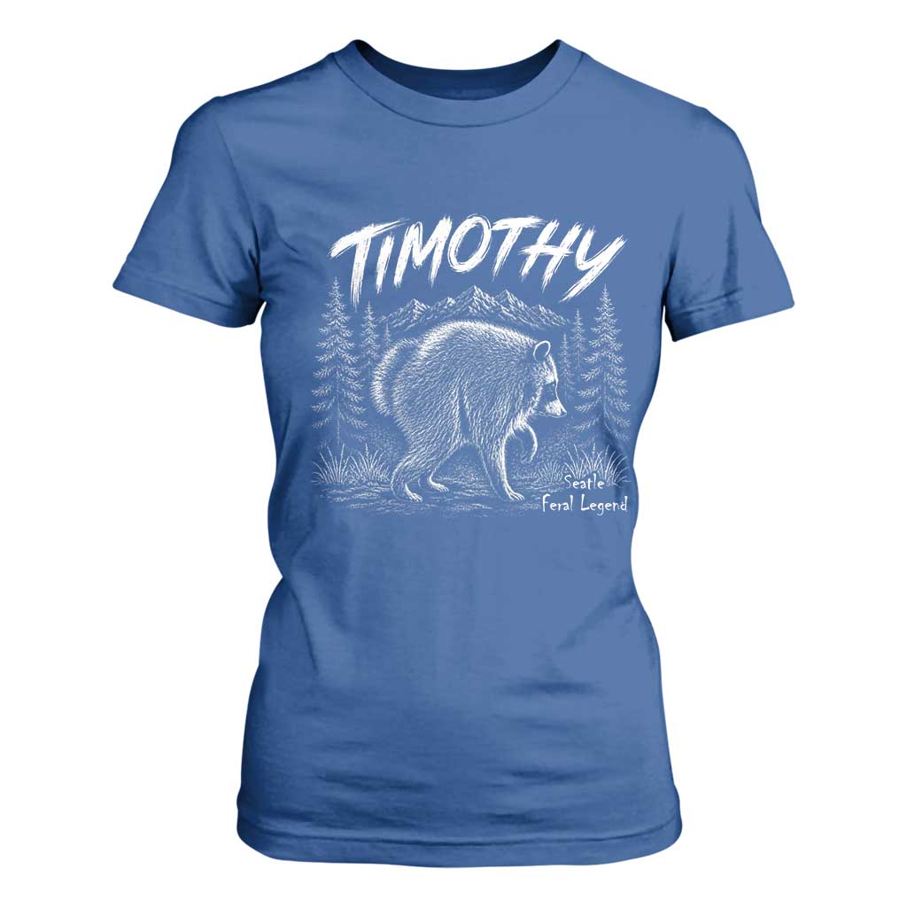 Jimothy Raccoon Seattle Feral Legend Meme T Shirt For Women Cute Trash Panda Viral Animal Lover Gift