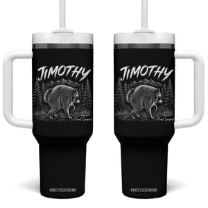 Jimothy Raccoon Seattle Feral Legend Meme Tumbler With Handle Cute Trash Panda Viral Animal Lover Gift