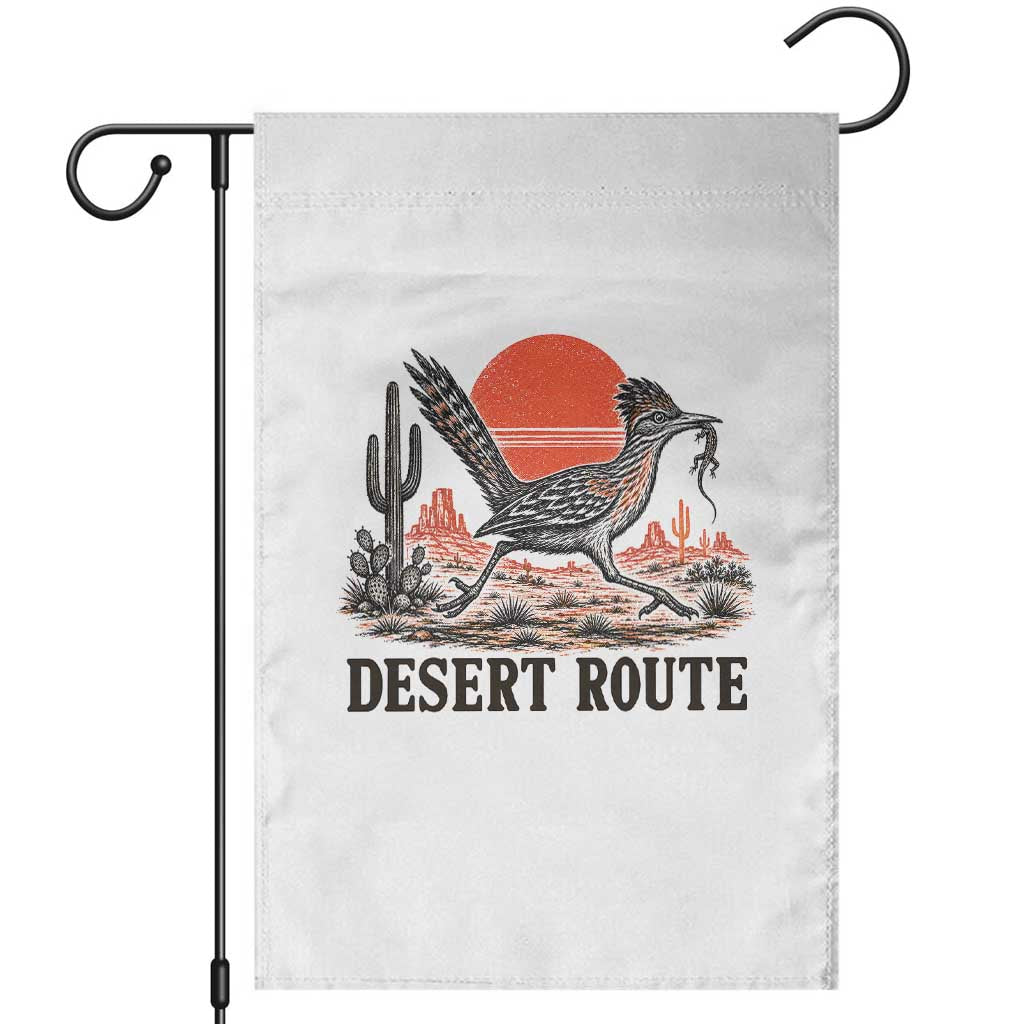Arizona Roadrunner Bird Desert Landscape Cactus Garden Flag TS14 White Print Your Wear