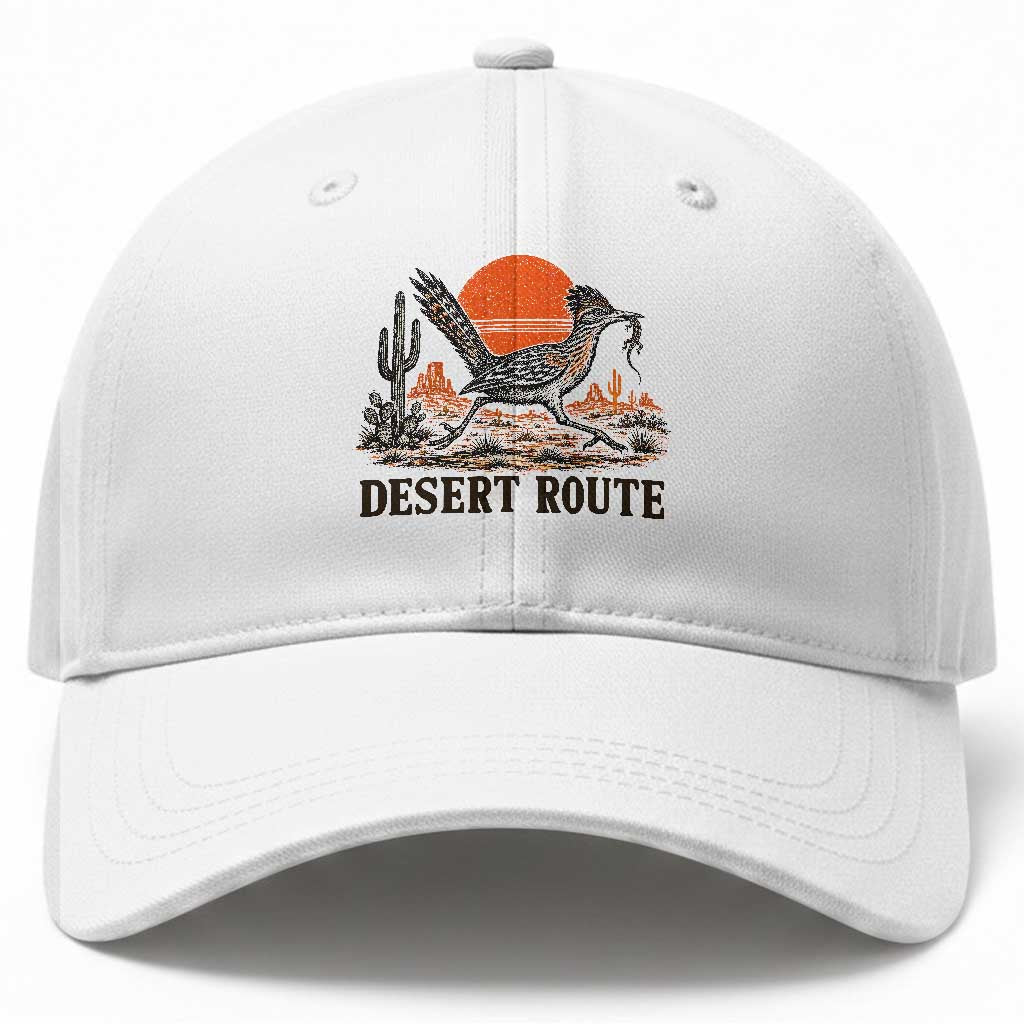 Arizona Roadrunner Bird Desert Landscape Cactus Baseball Cap TS14 Print Your Wear
