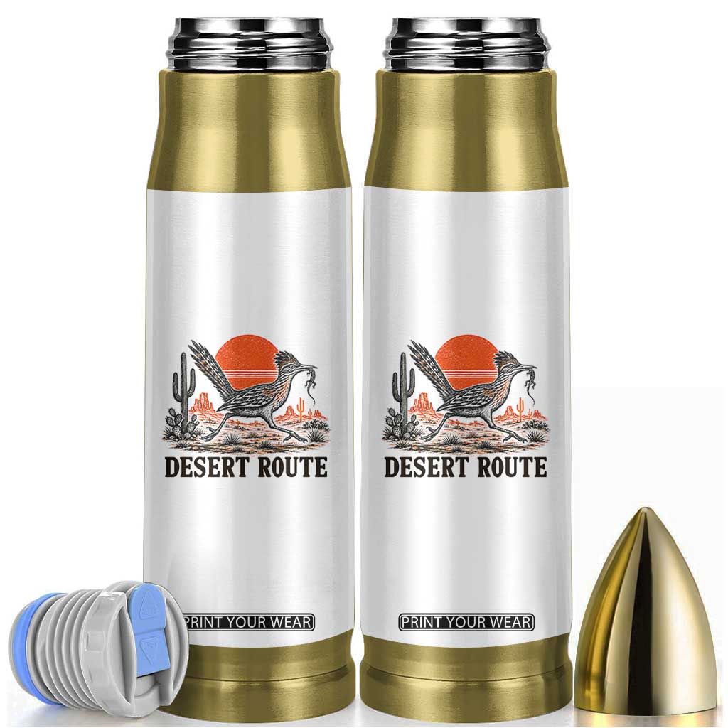 Arizona Roadrunner Bird Desert Landscape Cactus Bullet Tumbler TS14 White Print Your Wear