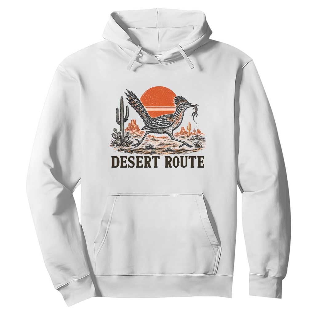 Arizona Roadrunner Bird Desert Landscape Cactus Hoodie TS14 White Print Your Wear