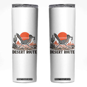 Arizona Roadrunner Bird Desert Landscape Cactus Skinny Tumbler TS14 White Print Your Wear