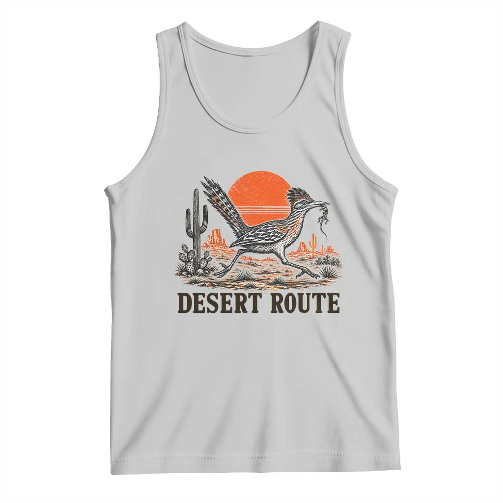 Arizona Roadrunner Bird Desert Landscape Cactus Tank Top TS14 Ash Print Your Wear
