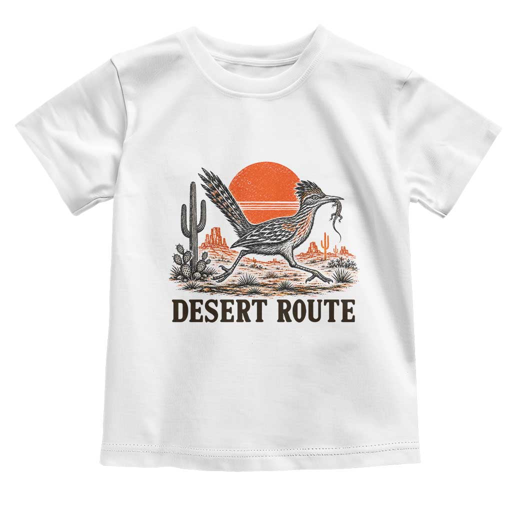Arizona Roadrunner Bird Desert Landscape Cactus Toddler T Shirt TS14 White Print Your Wear