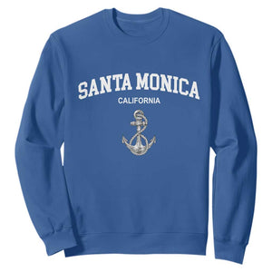 Santa Monica CA California Travel Souvenir Sweatshirt TS14 Royal Blue Print Your Wear