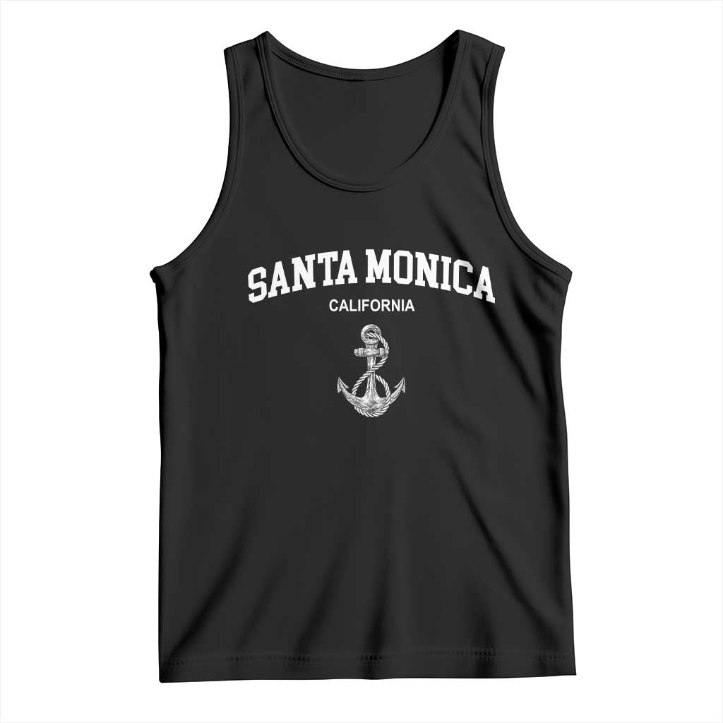 Santa Monica CA California Travel Souvenir Tank Top TS14 Black Print Your Wear