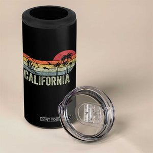 Retro California Beach Shirt, Vintage Cali Sunset Tee 4 in 1 Can Cooler Tumbler TS14 Print Your Wear