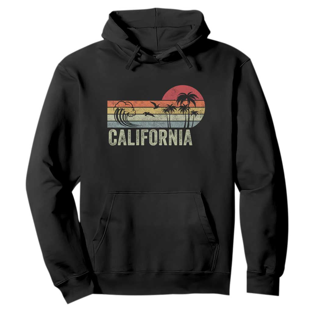 Retro California Beach Shirt, Vintage Cali Sunset Tee Hoodie TS14 Black Print Your Wear