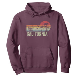 Retro California Beach Shirt, Vintage Cali Sunset Tee Hoodie TS14 Maroon Print Your Wear