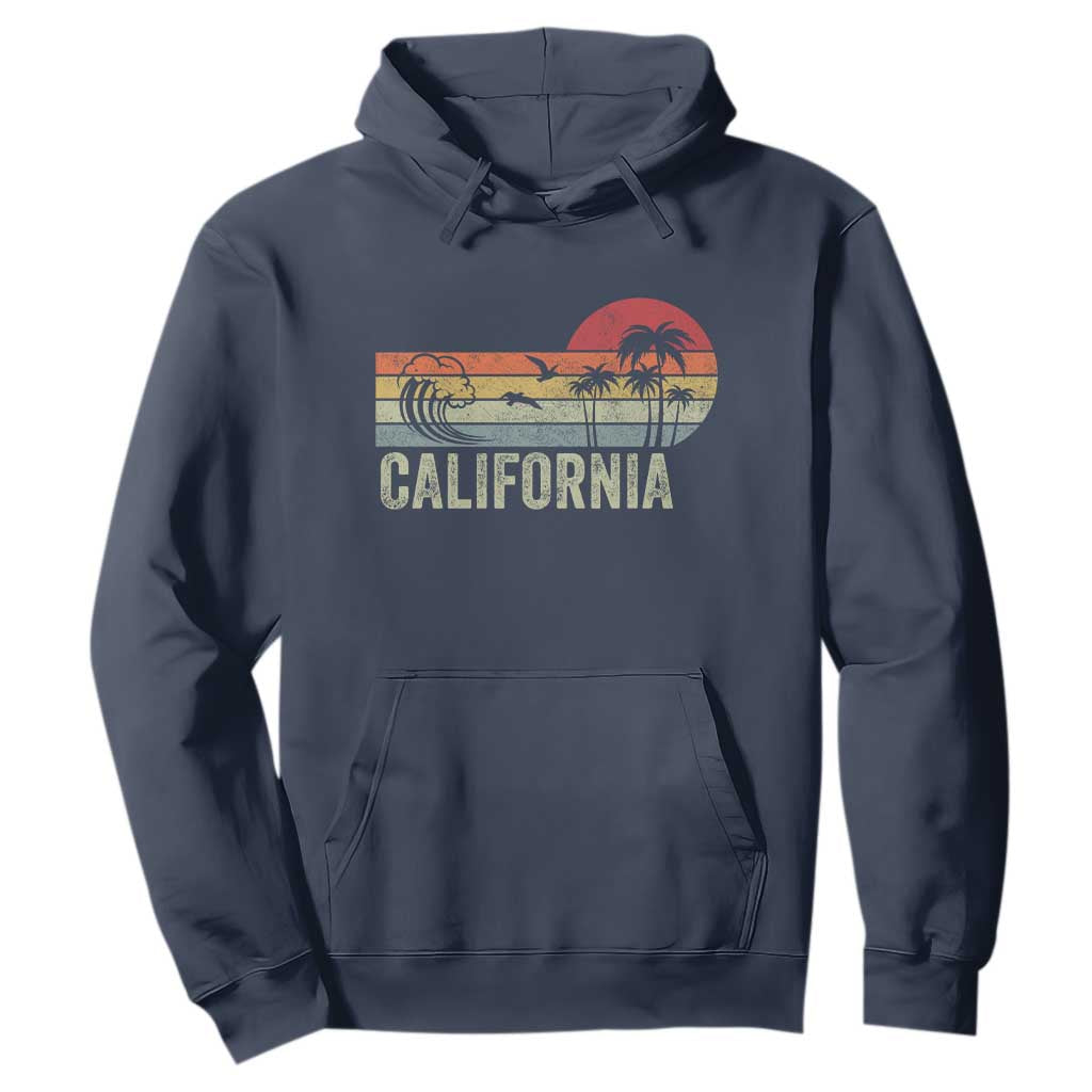 Retro California Beach Shirt, Vintage Cali Sunset Tee Hoodie TS14 Navy Print Your Wear