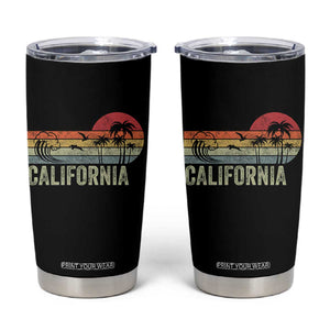 Retro California Beach Shirt, Vintage Cali Sunset Tee Tumbler Cup TS14 Black Print Your Wear