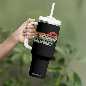 Retro California Beach Shirt, Vintage Cali Sunset Tee Tumbler With Handle TS14 Print Your Wear