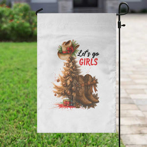 Christmas Cowgirl Boots Garden Flag Western Cowboy Hat Howdy TS14 Print Your Wear