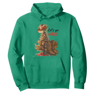 Christmas Cowgirl Boots Hoodie Western Cowboy Hat Howdy TS14 Irish Green Print Your Wear