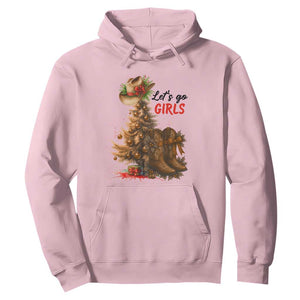 Christmas Cowgirl Boots Hoodie Western Cowboy Hat Howdy TS14 Light Pink Print Your Wear