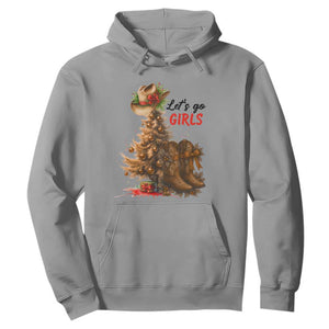 Christmas Cowgirl Boots Hoodie Western Cowboy Hat Howdy TS14 Sport Gray Print Your Wear