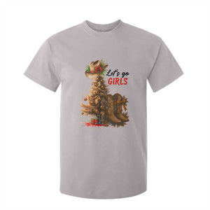 Christmas Cowgirl Boots T Shirt For Kid Western Cowboy Hat Howdy TS14 Ice Gray Print Your Wear