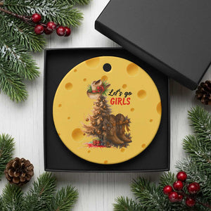Christmas Cowgirl Boots Ceramic Ornament Western Cowboy Hat Howdy TS14 1pc Yellow Cheese Print Your Wear