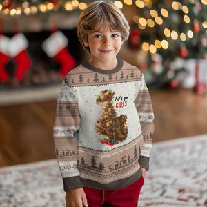 Xmas Cowgirl Boots Ugly Christmas Sweater Western Cowboy Hat Howdy TS14 Mocha Mousse Print Your Wear