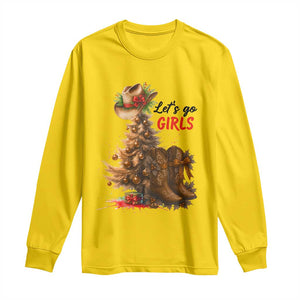 Christmas Cowgirl Boots Long Sleeve Shirt Western Cowboy Hat Howdy TS14 Daisy Print Your Wear
