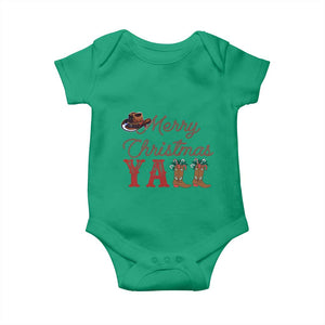 Western Cowboy Howdy Baby Onesie Merry Christmas Yall Cowgirl Boots Hat TS14 Irish Green Print Your Wear