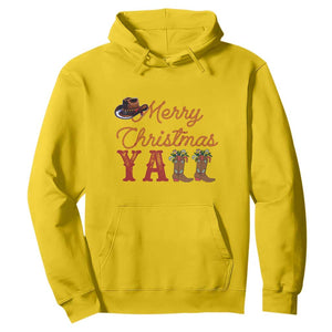 Western Cowboy Howdy Hoodie Merry Christmas Yall Cowgirl Boots Hat TS14 Daisy Print Your Wear