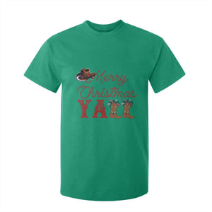 Western Cowboy Howdy T Shirt For Kid Merry Christmas Yall Cowgirl Boots Hat TS14 Irish Green Print Your Wear