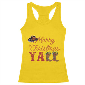Western Cowboy Howdy Racerback Tank Top Merry Christmas Yall Cowgirl Boots Hat TS14 Daisy Print Your Wear