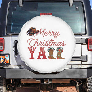 Western Cowboy Howdy Spare Tire Cover Merry Christmas Yall Cowgirl Boots Hat TS14 No hole White Print Your Wear