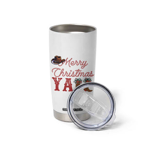 Western Cowboy Howdy Tumbler Cup Merry Christmas Yall Cowgirl Boots Hat TS14 Print Your Wear