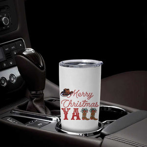 Western Cowboy Howdy Tumbler Cup Merry Christmas Yall Cowgirl Boots Hat - Print Your Wear