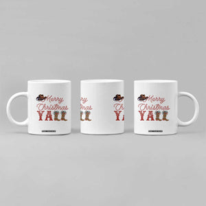 Western Cowboy Howdy Coffee Mug Merry Christmas Yall Cowgirl Boots Hat TS14 Print Your Wear